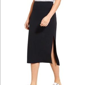 Athleta Oceana Black Midi Skirt